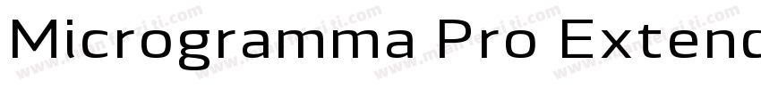 Microgramma Pro Extended Medium字体转换